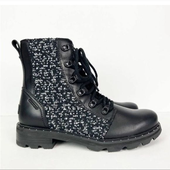 Sorel Lennox Lace Cozy Waterproof Leather Ankle Booties 9 NEW - Picture 1 of 7